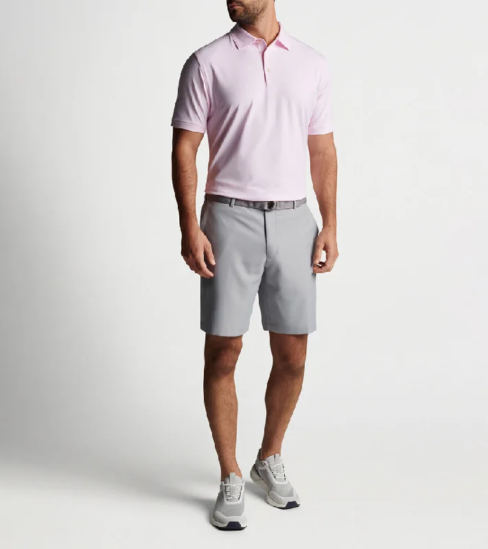 classic short sleeve polo shirts -Peter Millar Jubilee Performance Stripe Polo Shirt - Palmer Pink