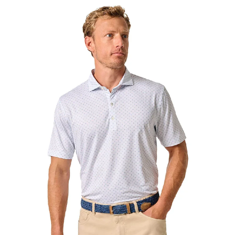 men's stylish sport polo shirts -Johnnie-O Crete Prep-Formance Polo Shirt - Riviera