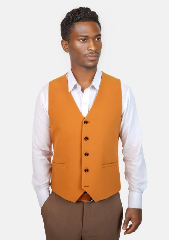 trendy vests for men -Baby Mustard Vest