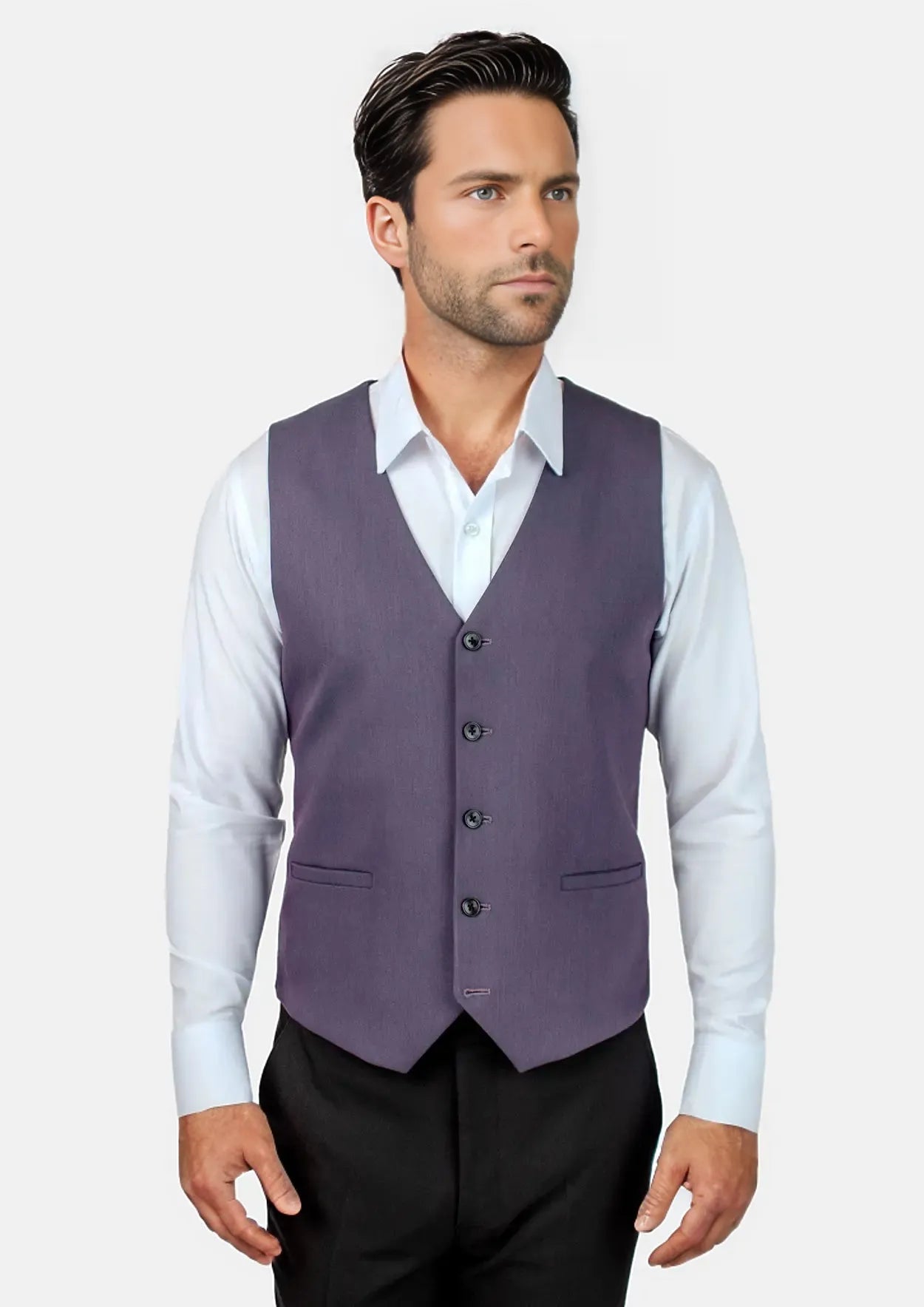 lightweight waistcoats for men -Eminence Purple Vest