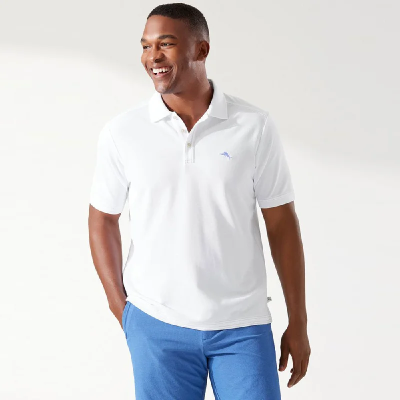 versatile polo shirts for men -Tommy Bahama IslandZone Emfielder 2.0 Polo Shirt - Bright White*