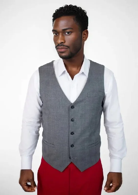 men's formal vests -Grey Prince of Wales Vest