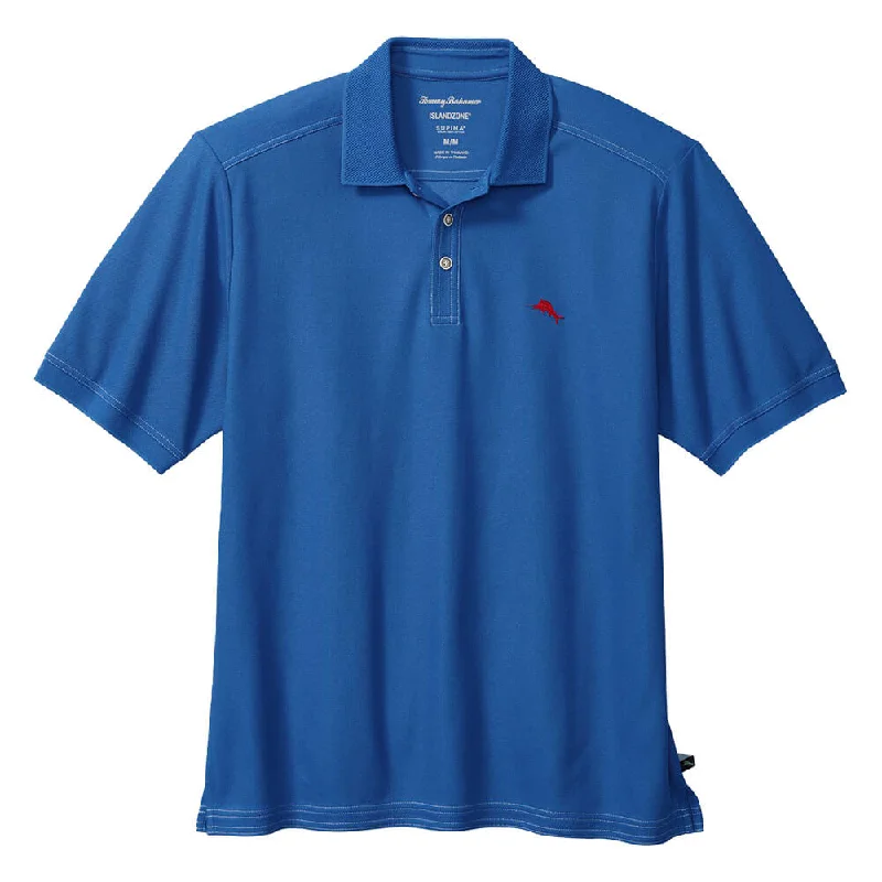 men's slim-fit polo shirts -Tommy Bahama Islandzone Emfielder 2.0 Polo Shirt - Palace Blue