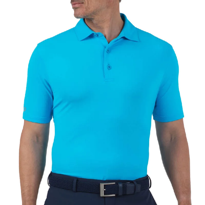 men's pique polo shirts with logos -IBKUL Mens Solid Polo Shirt - Turquoise