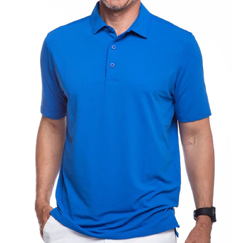 men's lightweight performance polo shirts -IBKUL Mens Polo Shirt - Royal