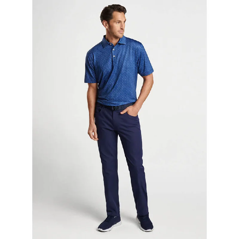 men's casual wear polo shirts -Peter Millar Take A Chance Performance Jersey Polo Shirt - Sport Navy