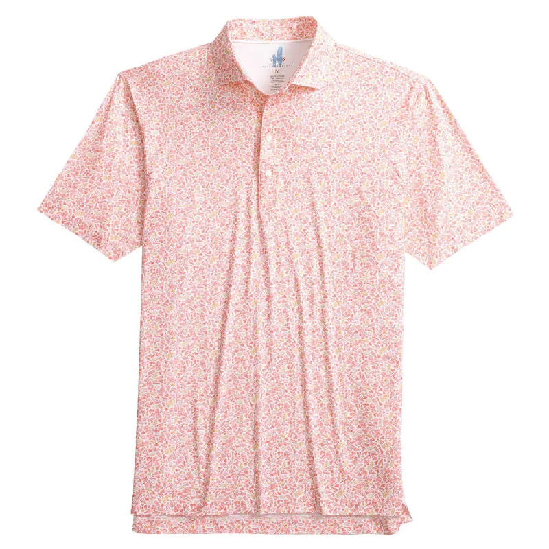 men's athletic polo shirts -Johnnie-O Tequila Sunrise Featherweight Polo Shirt - Paloma