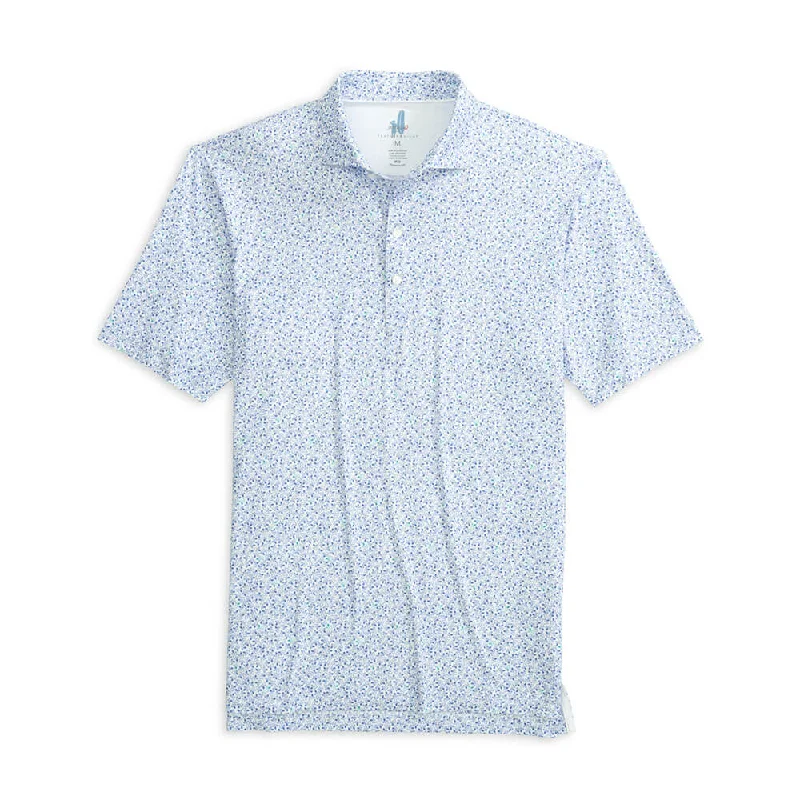 fitted polo shirts for men -Johnnie-O Scuttle Featherweight Polo Shirt - Galaxy