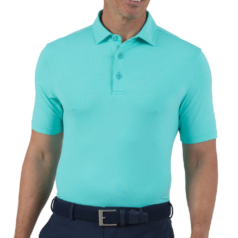 men's stylish cotton polo shirts -IBKUL Mens Solid Polo Shirt - Mint