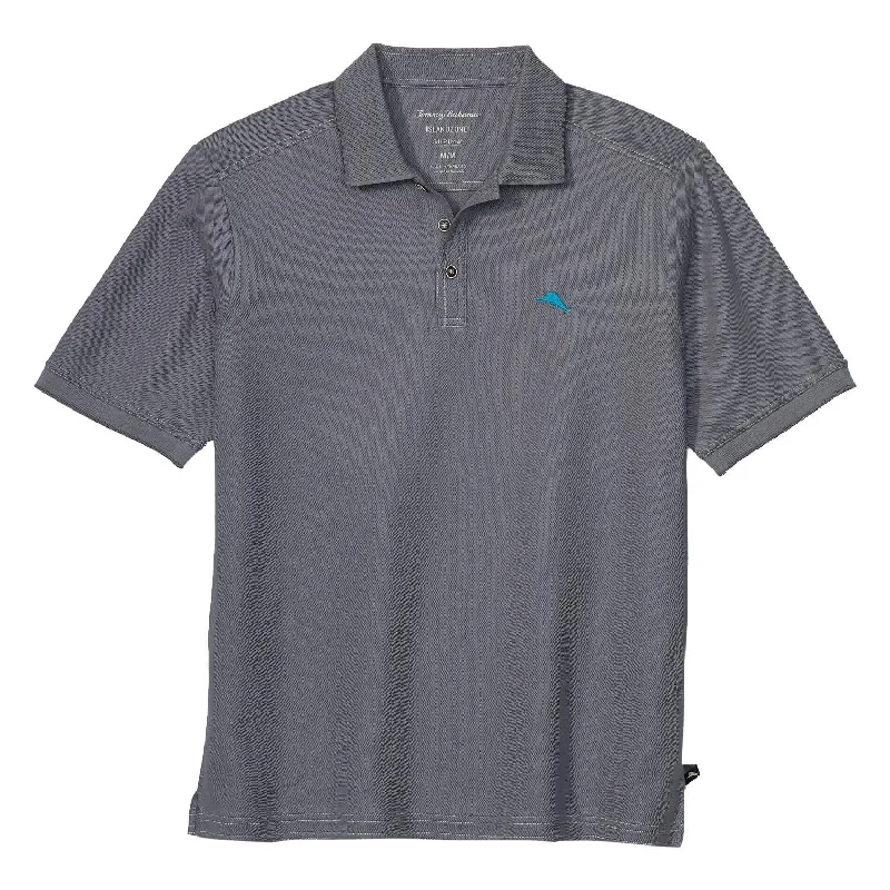 men's short-sleeve polo shirts -Tommy Bahama IslandZone Emfielder 2.0 Polo Shirt - Dark Slate