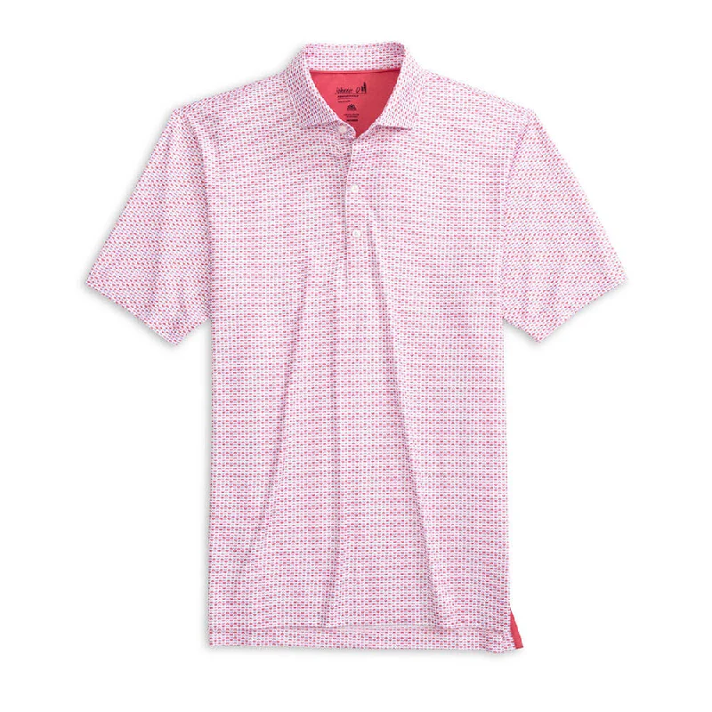 comfortable polo shirts for men -Johnnie-O O'Malley Prep-Formance Polo Shirt - Dahlia