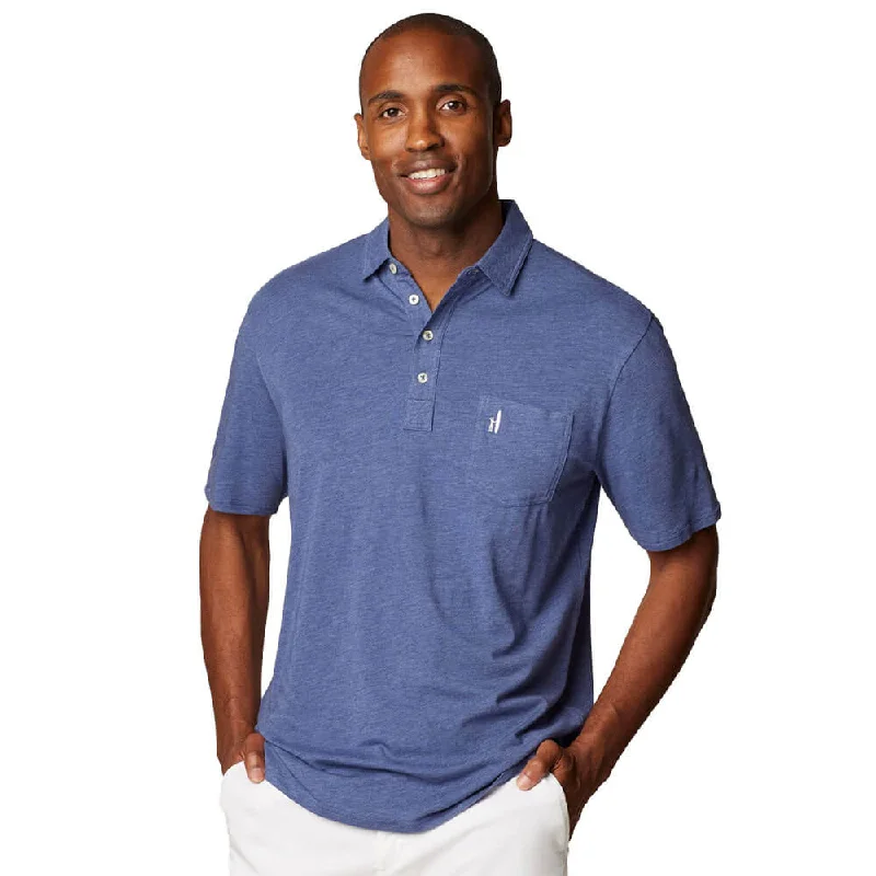 men's polo shirts with mesh back -Johnnie-O Heathered Original 2.0 Polo Shirt - Oceanside*