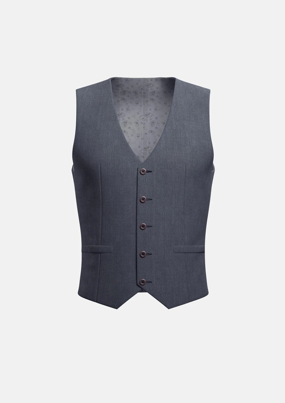 men's vests with zippers -Shimmer Grey Vest