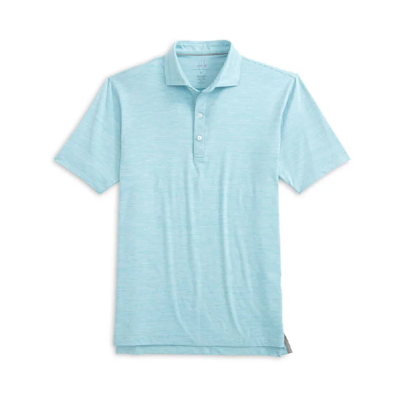 men's breathable polo shirts -Johnnie-O Huron Prep-Formance Polo Shirt - Permafrost