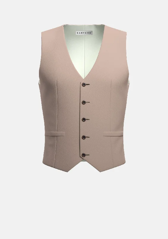 men's vests for summer -Khaki Cotton Vest