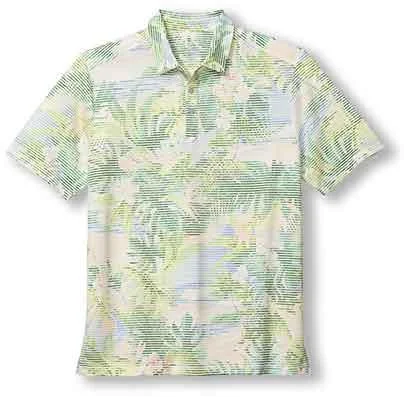 men's pique polo shirts -Tommy Bahama Costa Wave Ocean Vida Polo Shirt - Malibu Peach