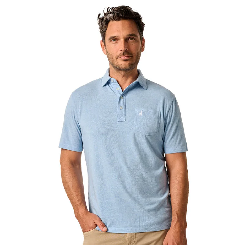 stylish polo shirts for men -Johnnie-O Heathered Original 2.0 Polo Shirt - Aspen