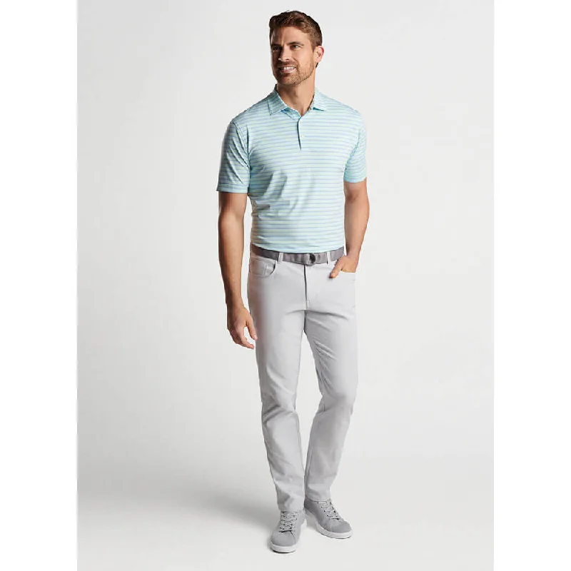 men's premium polo shirts for work -Peter Millar Joan Performance Jersey Polo Shirt - Cottage Blue