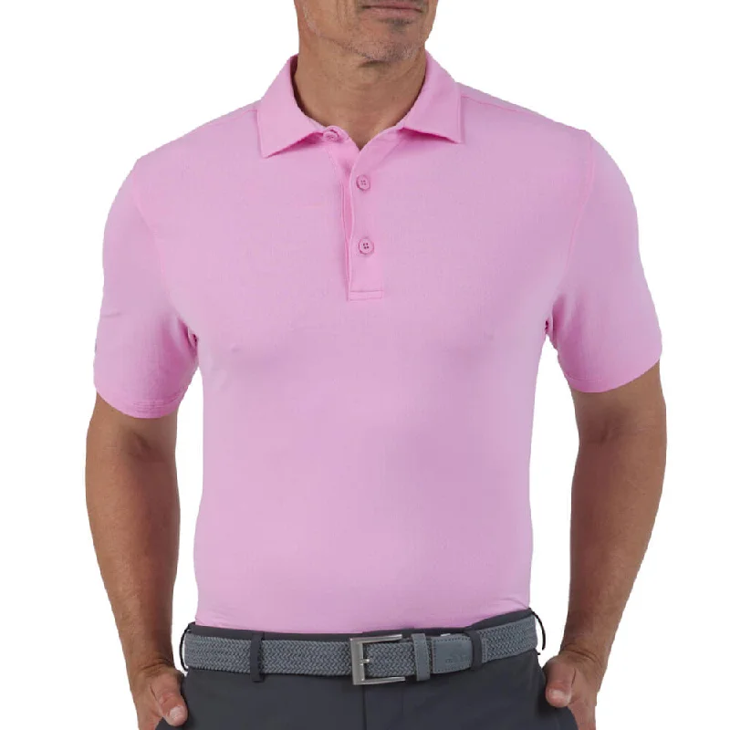 stylish printed polo shirts for men -IBKUL Mens Solid Polo Shirt - Light Pink