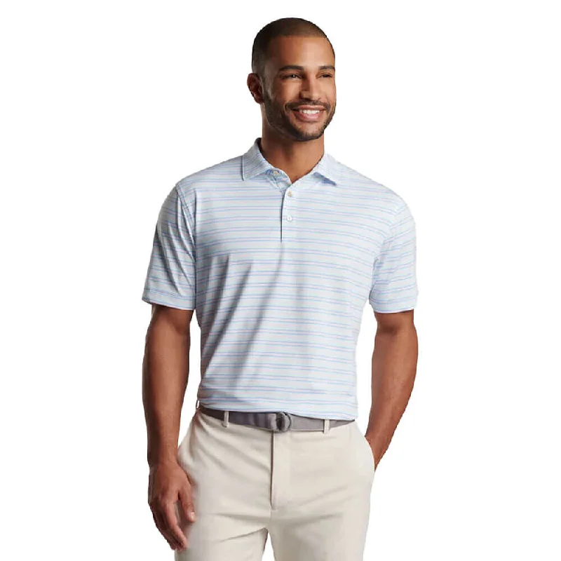 versatile polo shirts for men -Peter Millar Clifton Performance Jersey Polo Shirt - Seaglass