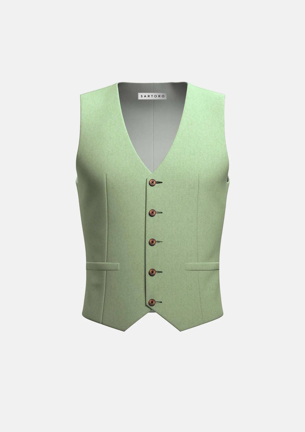 men's plaid waistcoats for weddings -Fern Green Linen Vest