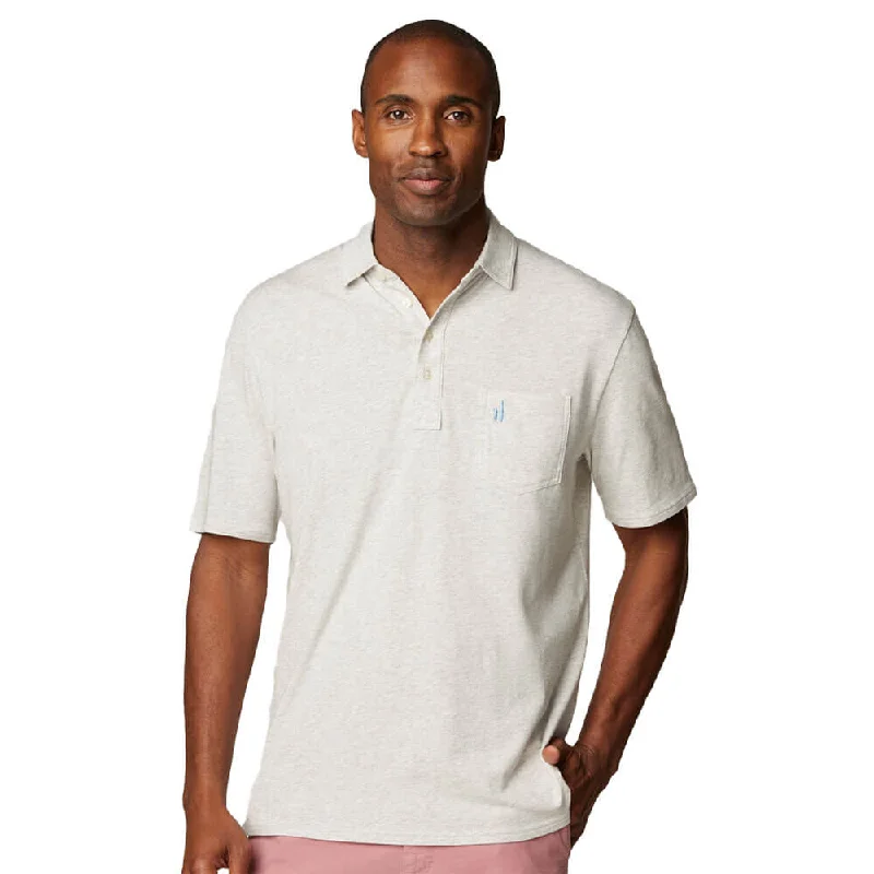 men's casual cotton polo shirts -Johnnie-O Heathered Original 2.0 Polo Shirt - Heather Gray*