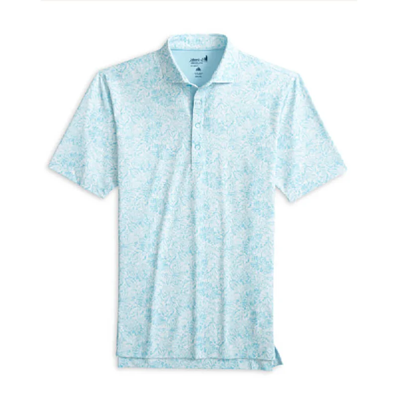 vibrant polo shirts for men -Johnnie-O Hideaway Prep-Formance Polo Shirt - Permafrost