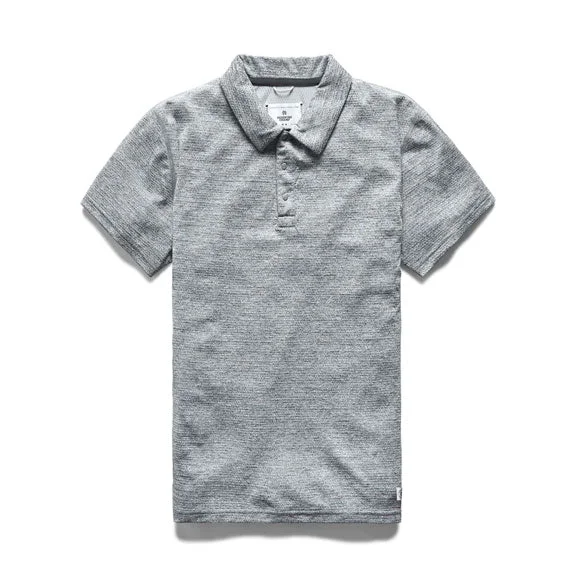 versatile cotton polo shirts -Reigning Champ Solotex Mesh Polo Shirt H.Grey