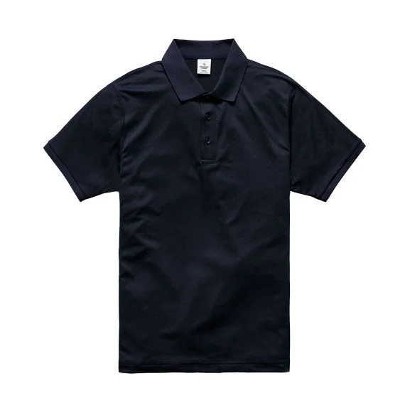 vibrant long sleeve polo shirts -Reigning Champ Tech Pique Polo Shirt Navy