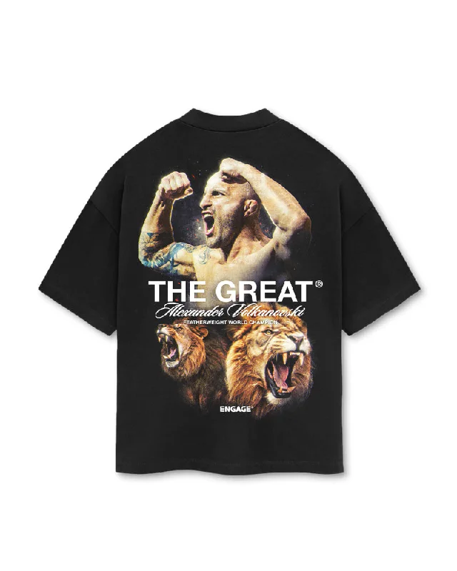 stylish short-sleeve t-shirts -Alexander Volkanovski 'Heart of a Lion' Supporter T-Shirt