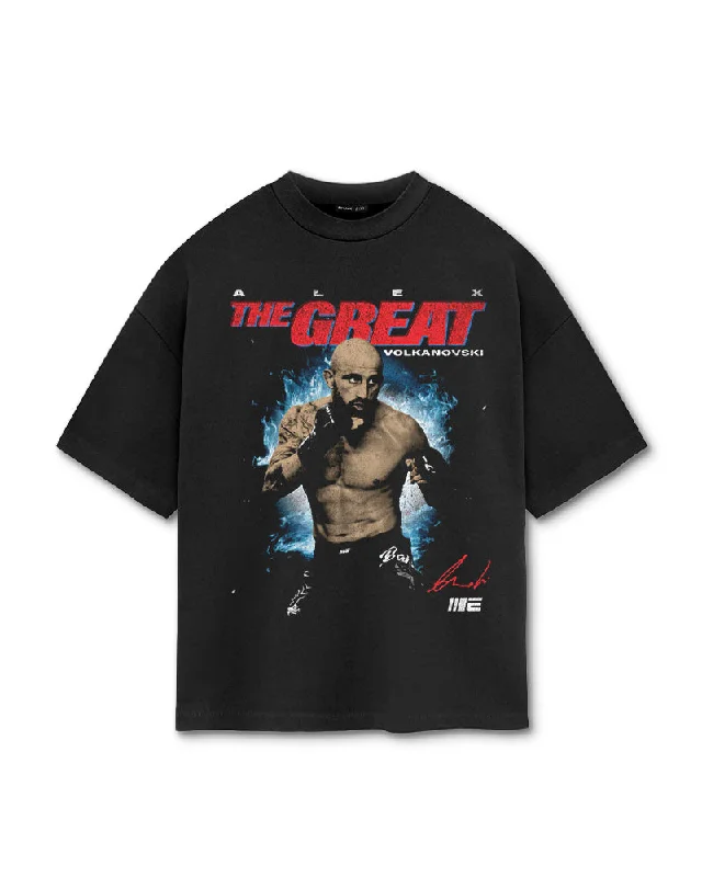 men's t-shirts with logos -Alexander Volkanovski 'The Great Reign' Supporter T-Shirt