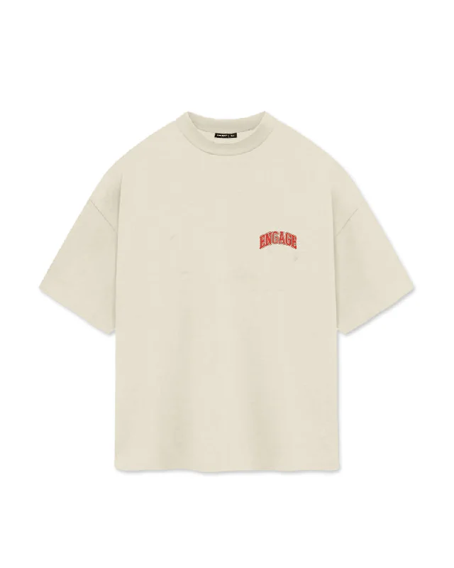 cotton t-shirts for men -Arch Logo T-Shirt (Off-White)