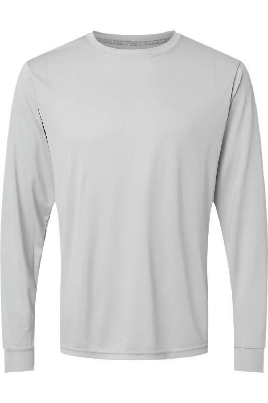 men's zip-up t-shirts -Augusta Sportswear Performance Long Sleeve T-Shirt