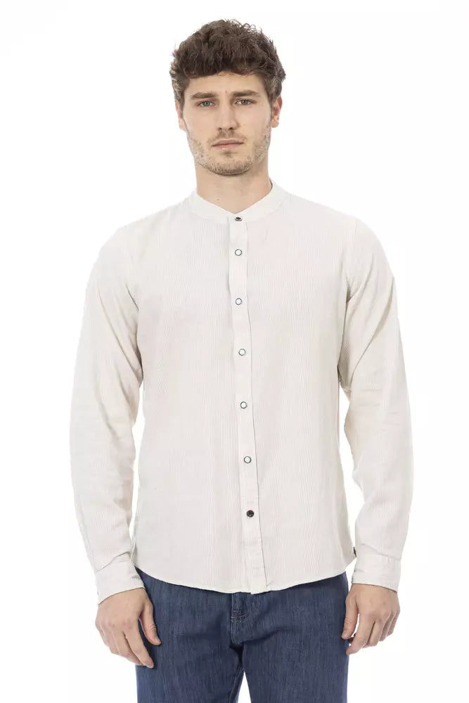 classic white shirts for men -Baldinini Trend  Rayon Men's Shirt