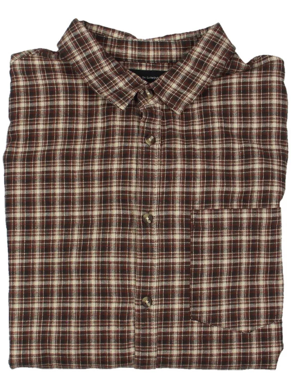 men's eco-friendly shirts -Camden Mens Plaid Collared Button-Down Shirt