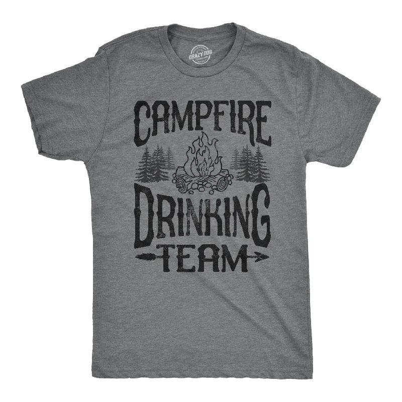 performance t-shirts for men -Campfire Drinking Team Men's T Shirt