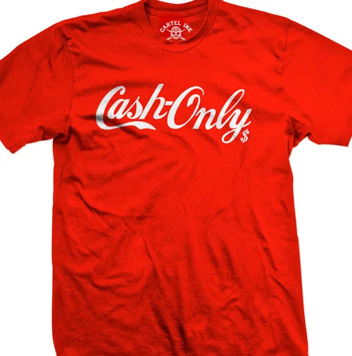 men's urban style t-shirts -Cash Only Men's T-Shirt