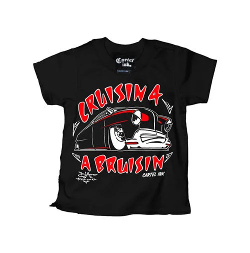 men's custom t-shirts -Cruisin' For a Bruisin' Kid's T-Shirt