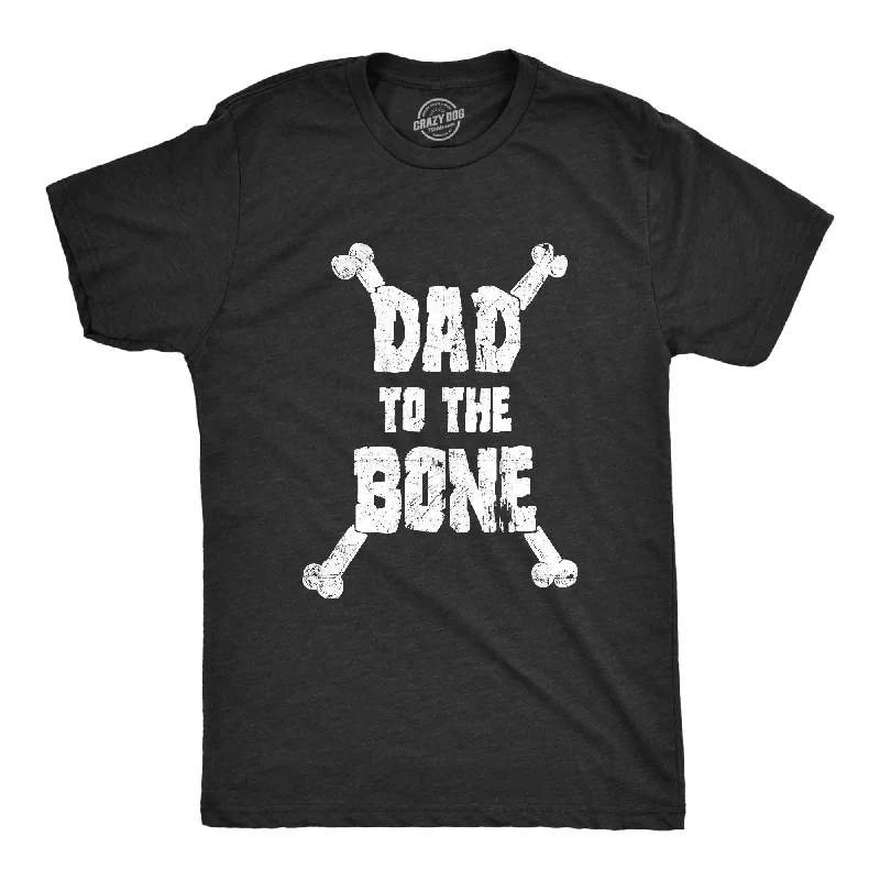 men's t-shirts with funny prints -Dad To The Bone Men's T Shirt