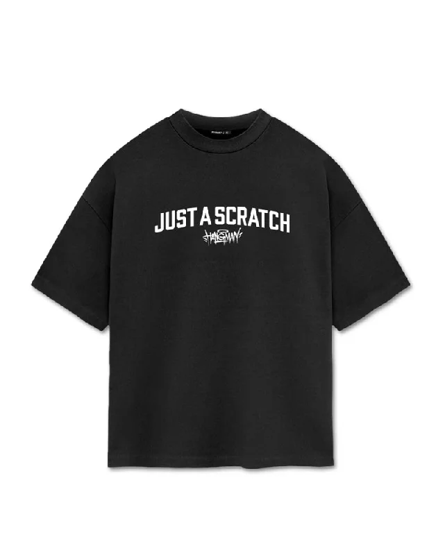 athletic t-shirts for men -Dan Hooker 'Just a Scratch' Oversized Supporter T-Shirt