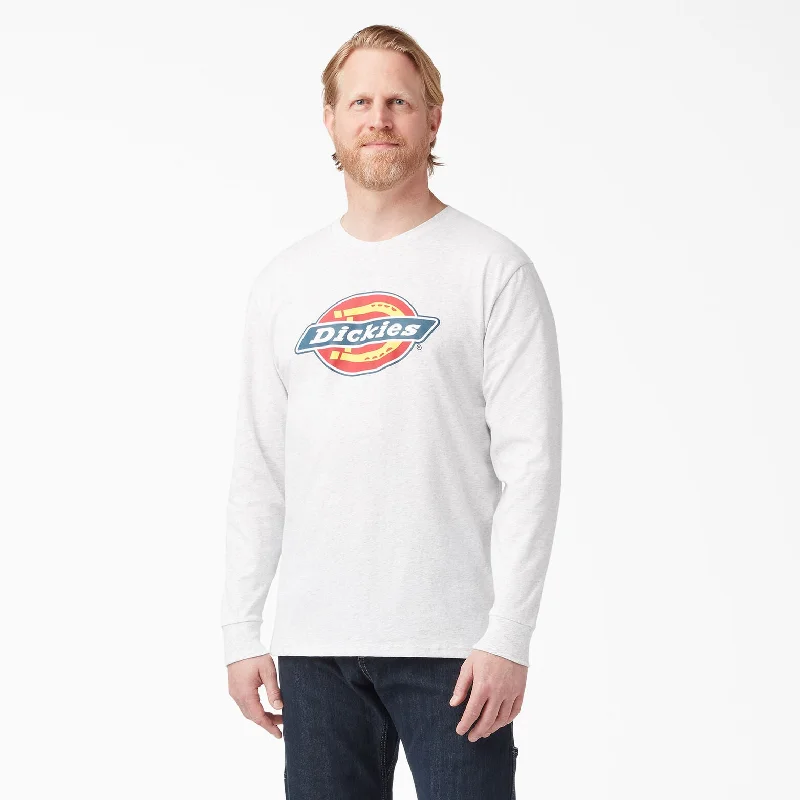 men's workout t-shirts -Dickies Long Sleeve Regular Fit Icon Graphic T-Shirt