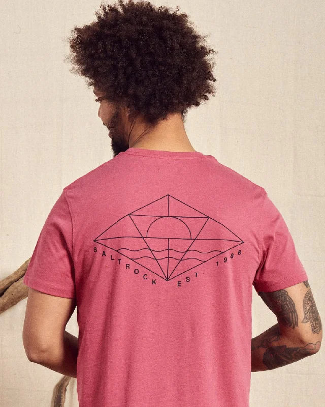 casual t-shirts for men -Dimensions - Mens Recycled T-Shirt - Pink