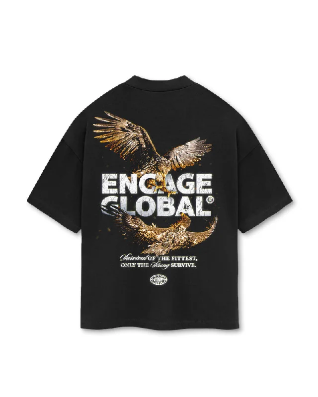 men's bold graphic tees -Engage 'Only The Strong' Oversized T-Shirt