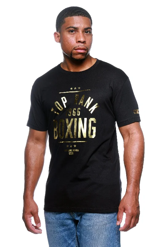 men's lightweight t-shirts -Gold Foil Top Rank Logo T-Shirt