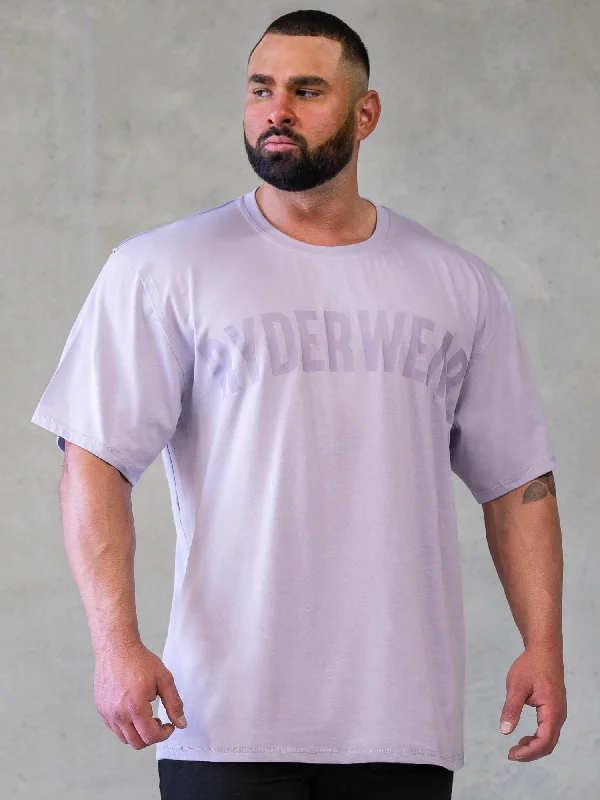 eco-conscious t-shirts for men -Force Oversized T-Shirt - Lavender