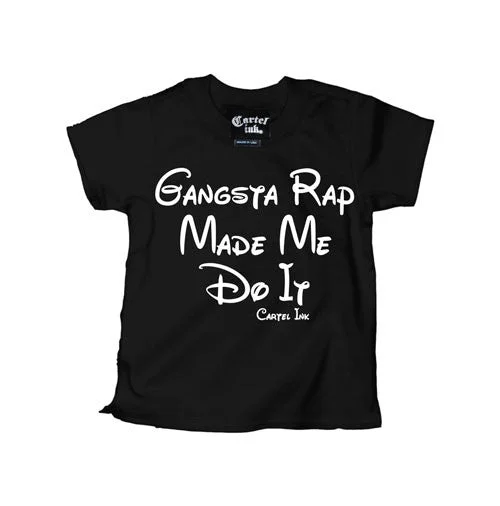 trendy printed t-shirts -Gangsta Rap Made Me Do It Kid's T-Shirt