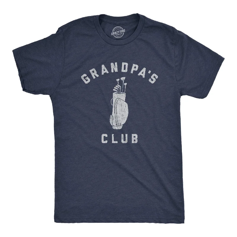 trendy printed t-shirts -Grandpa's Club Men's T Shirt