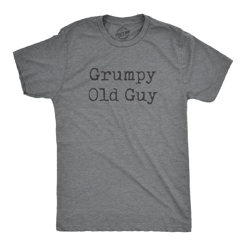 men's printed graphic t-shirts -Grumpy Old Guy Men's T Shirt