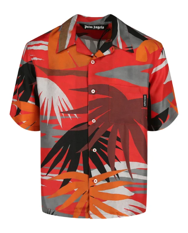 men's rugged shirts for outdoor activities -Hawaiian Bowling Shirt