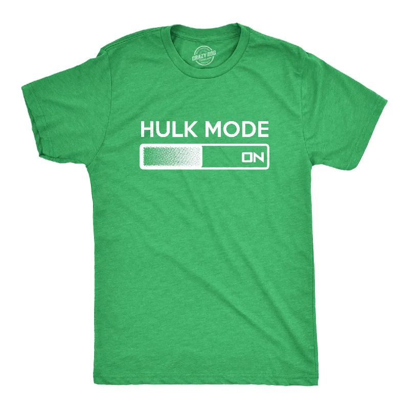 men's cotton blend t-shirts -Hulk Mode On Men's T Shirt